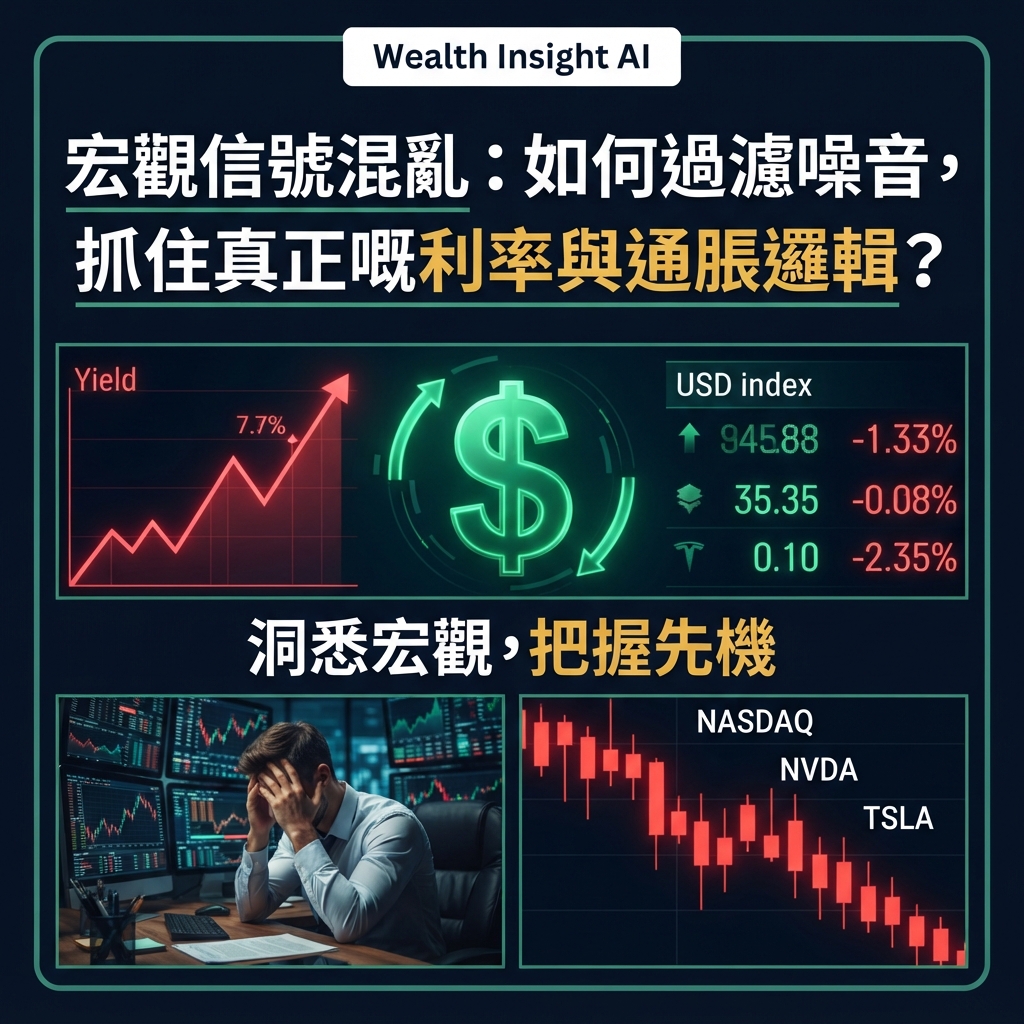 宏觀信號混亂:如何過濾噪音,抓住真正嘅利率與通脹邏輯?