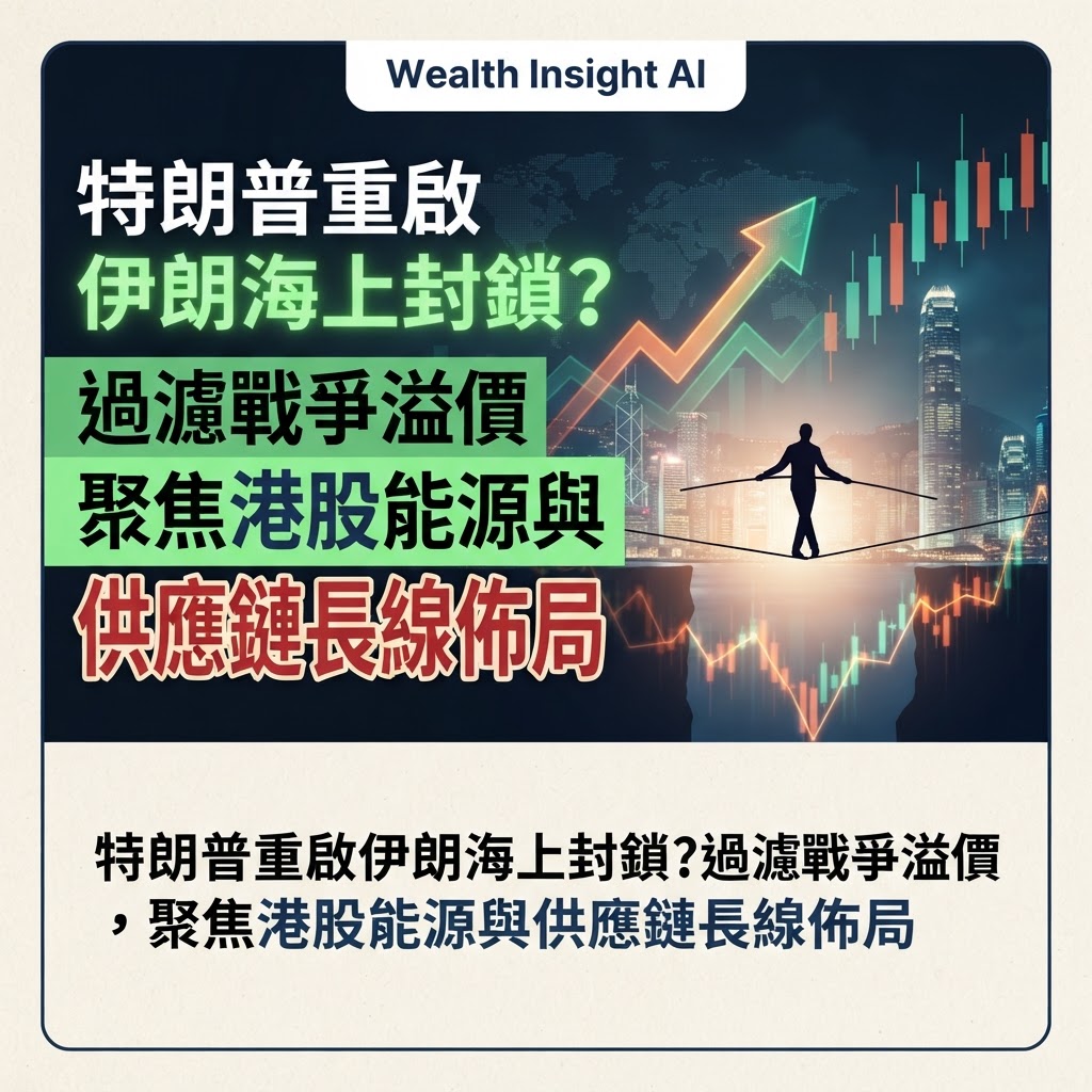 特朗普重啟伊朗海上封鎖?過濾戰爭溢價,聚焦港股能源與供應鏈長線佈局