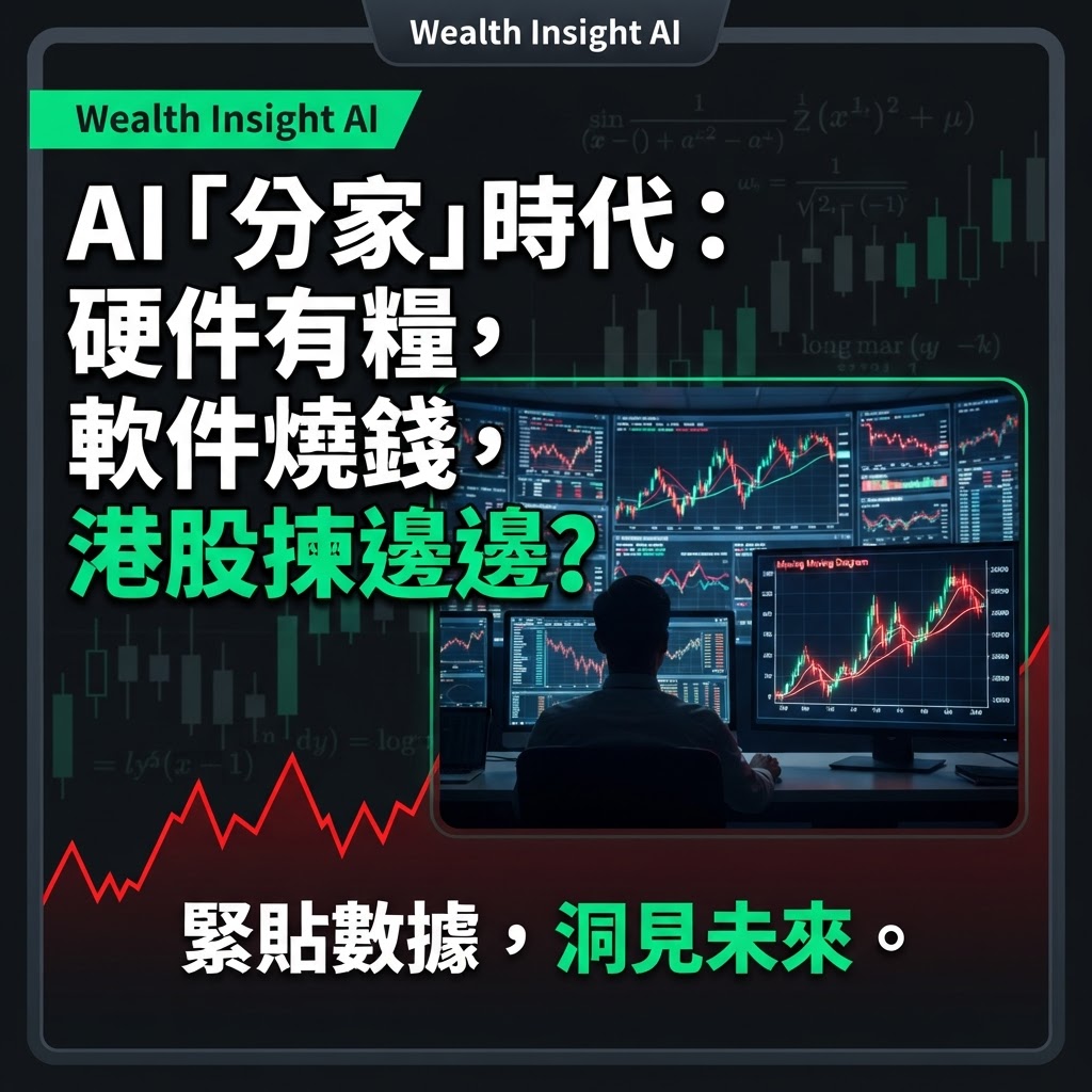 AI「分家」時代:硬件有糧,軟件燒錢,港股揀邊邊?