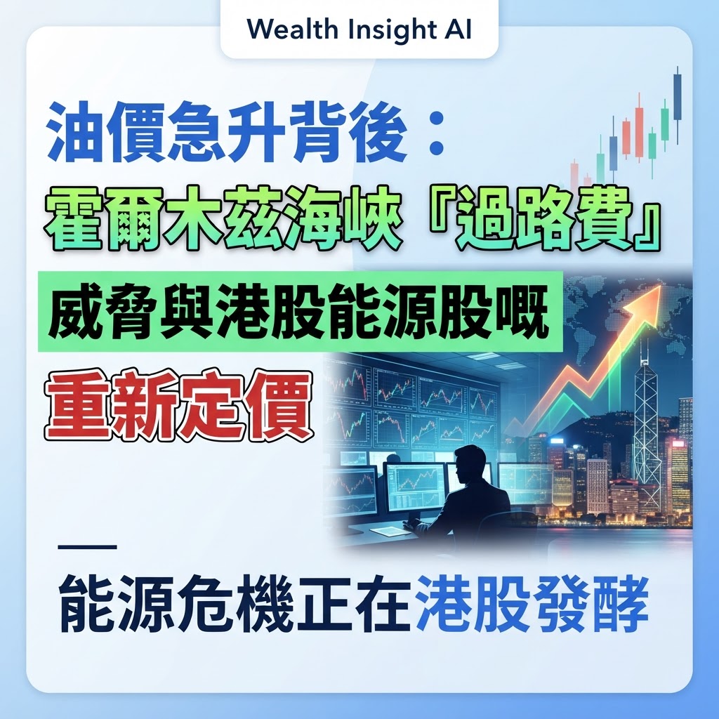 油價急升背後:霍爾木茲海峽『過路費』威脅與港股能源股嘅重新定價