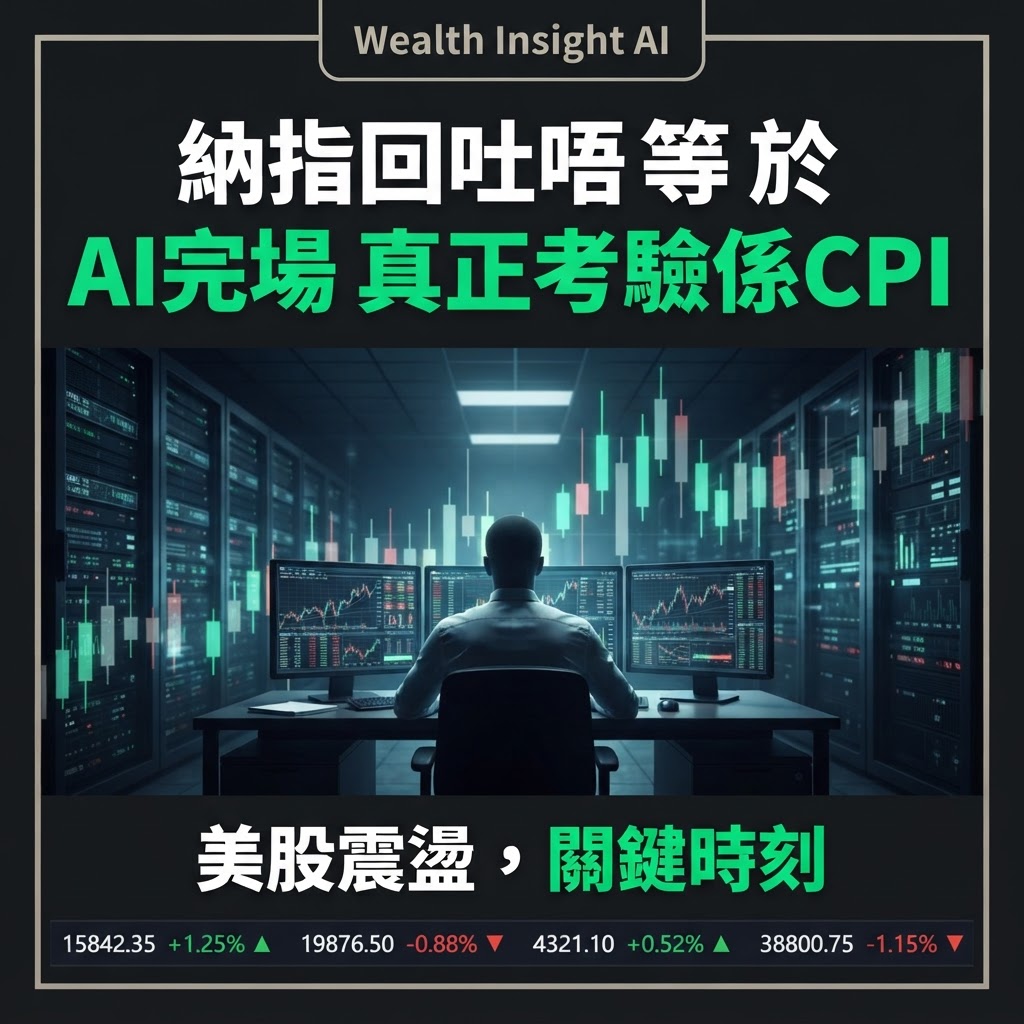 納指回吐1.6%:AI未完場,美股真正考驗係CPI、油價與盈利