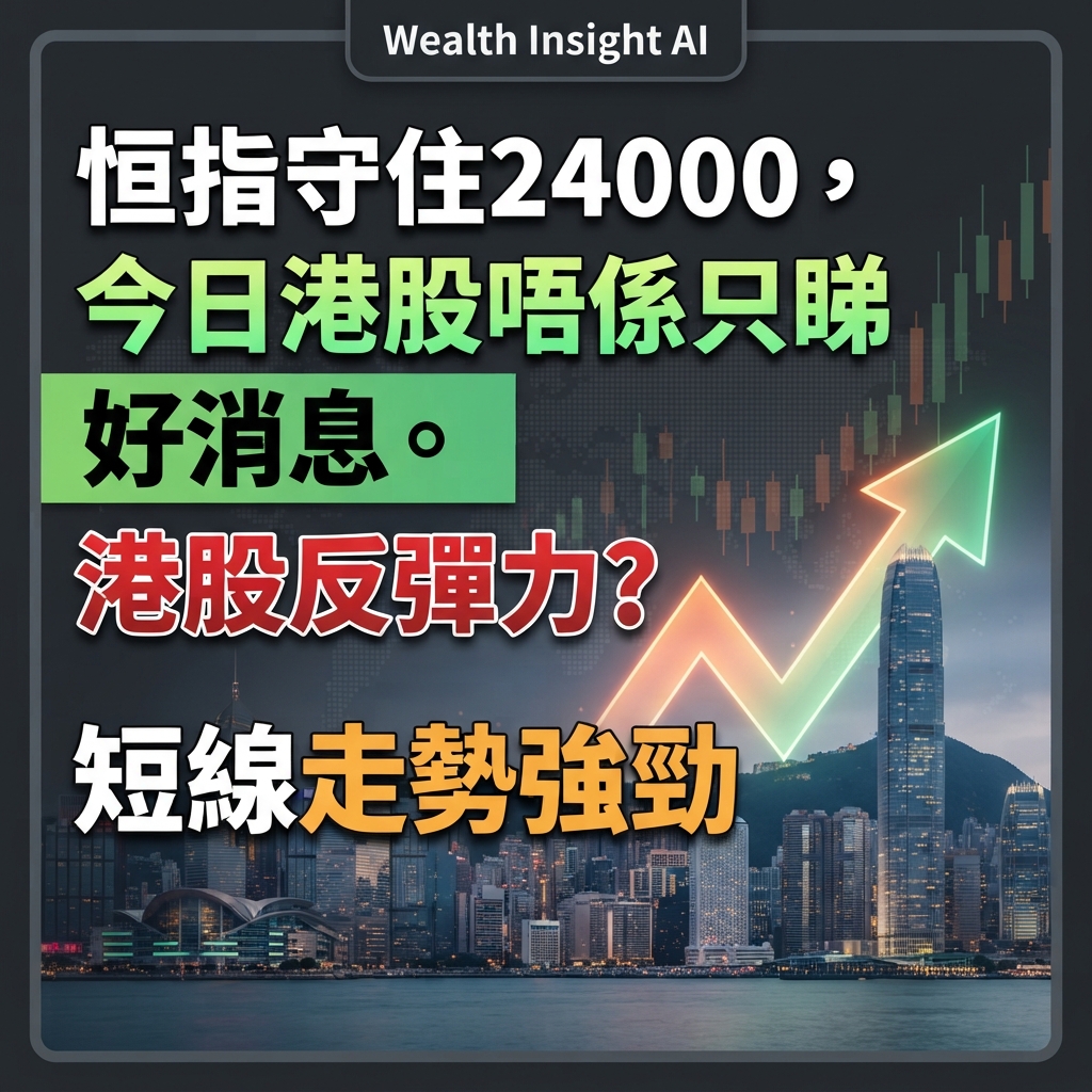 恒指守住24000,今日港股唔係只睇好消息