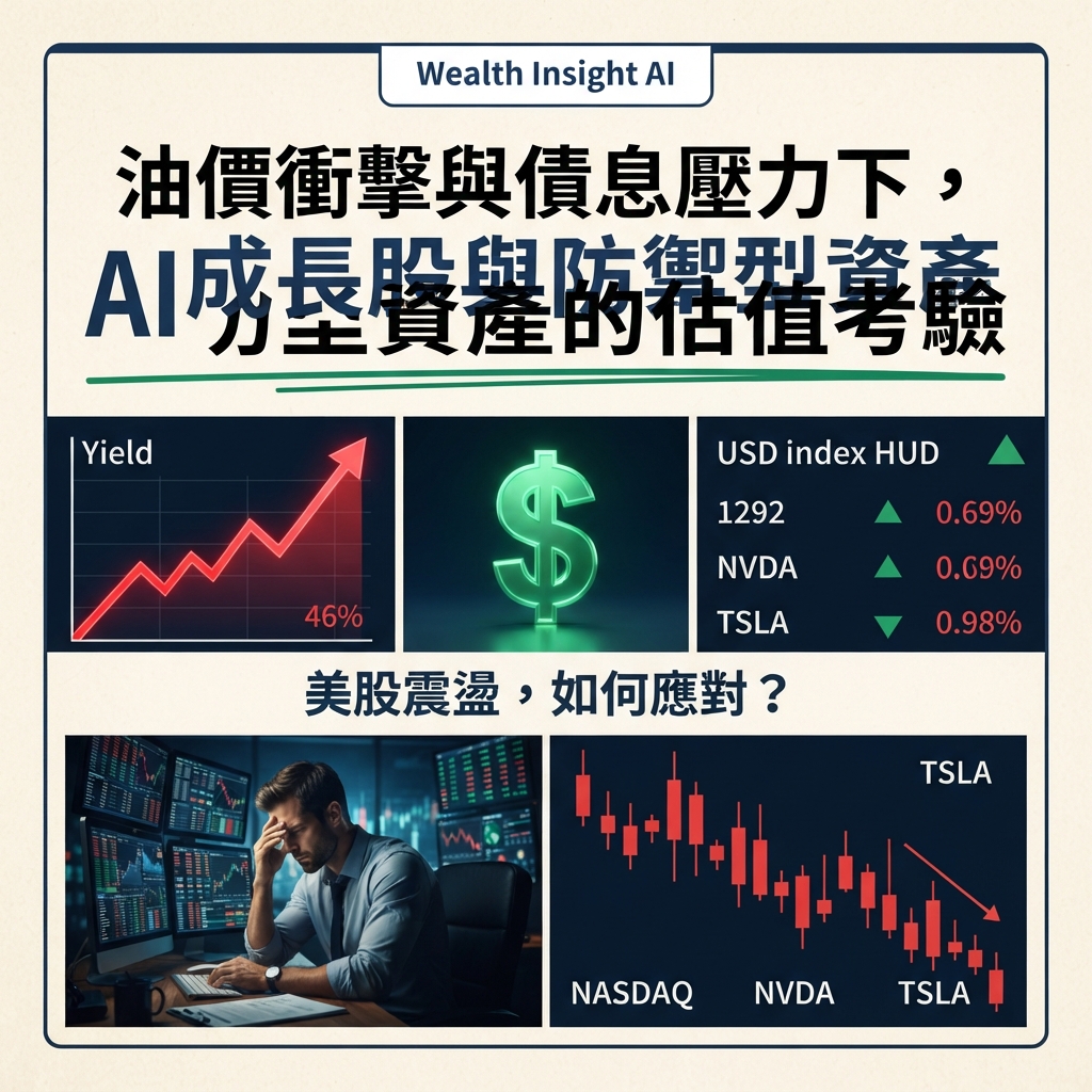 油價衝擊與債息壓力下,AI成長股與防禦型資產的估值考驗