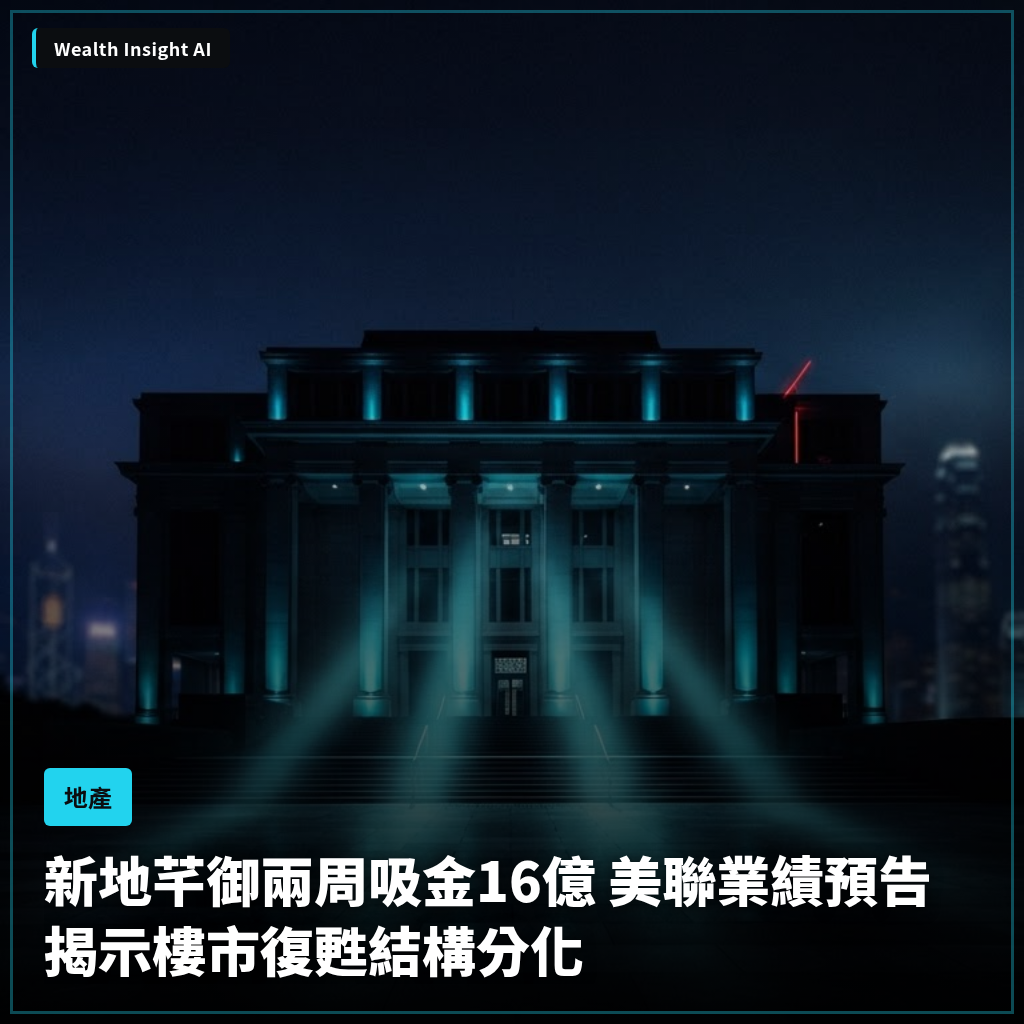 新地芊御兩周吸金16億 美聯業績預告揭示樓市復甦結構分化