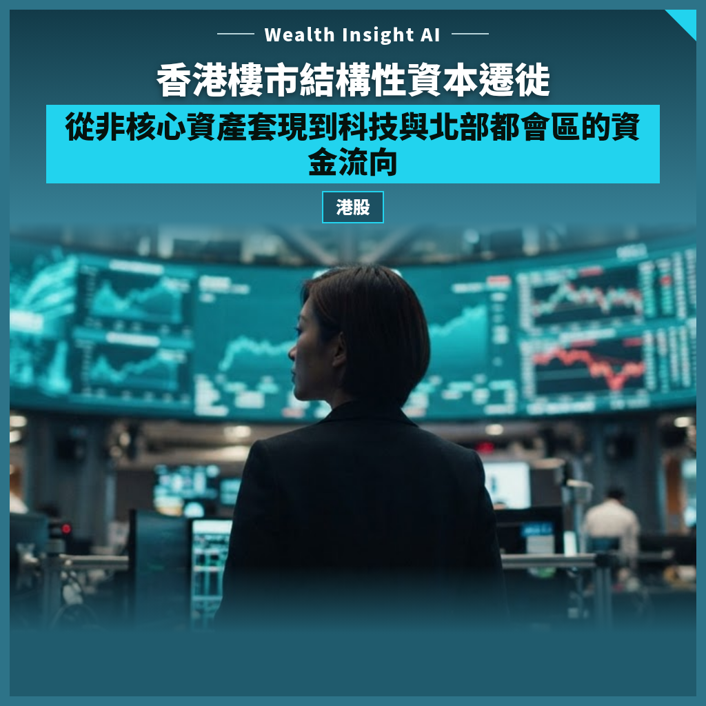 香港樓市結構性資本遷徙：從非核心資產套現到科技與北部都會區的資金流向