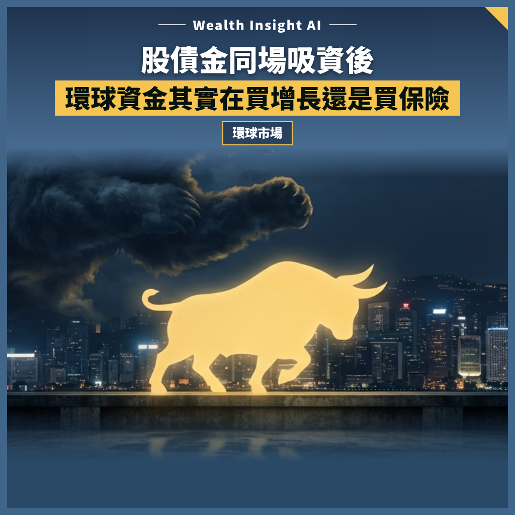 股債金同場吸資後：環球資金其實在買增長還是買保險？